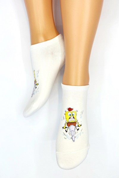 Носки женские Чулок с рисунком "Губка Боб и Патрик Стар"
