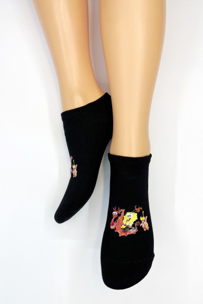 Носки женские Чулок с рисунком "Губка Боб и Патрик Стар"
