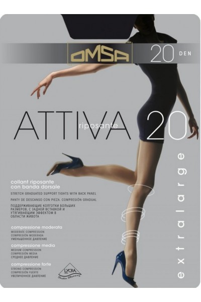 Колготки классические Omsa Attiva 20 XXL