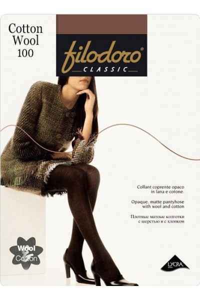 Колготки классические Filodoro Cotton Wool 100