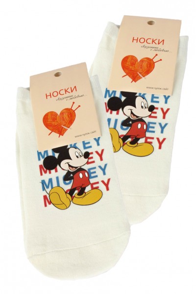 Носки женские Чулок с рисунком "Микки Маус"