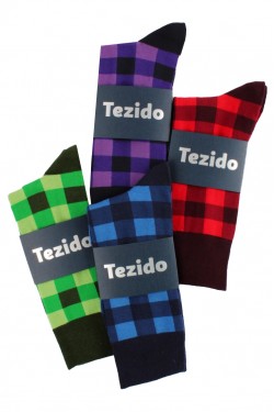 Носки мужские Tezido Шотландская клетка