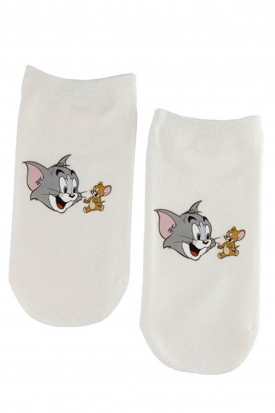 Носки женские Чулок с рисунком "Том и Джерри"