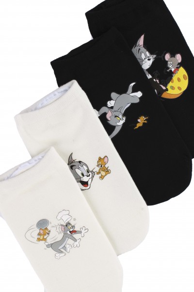 Носки женские Чулок с рисунком "Том и Джерри"