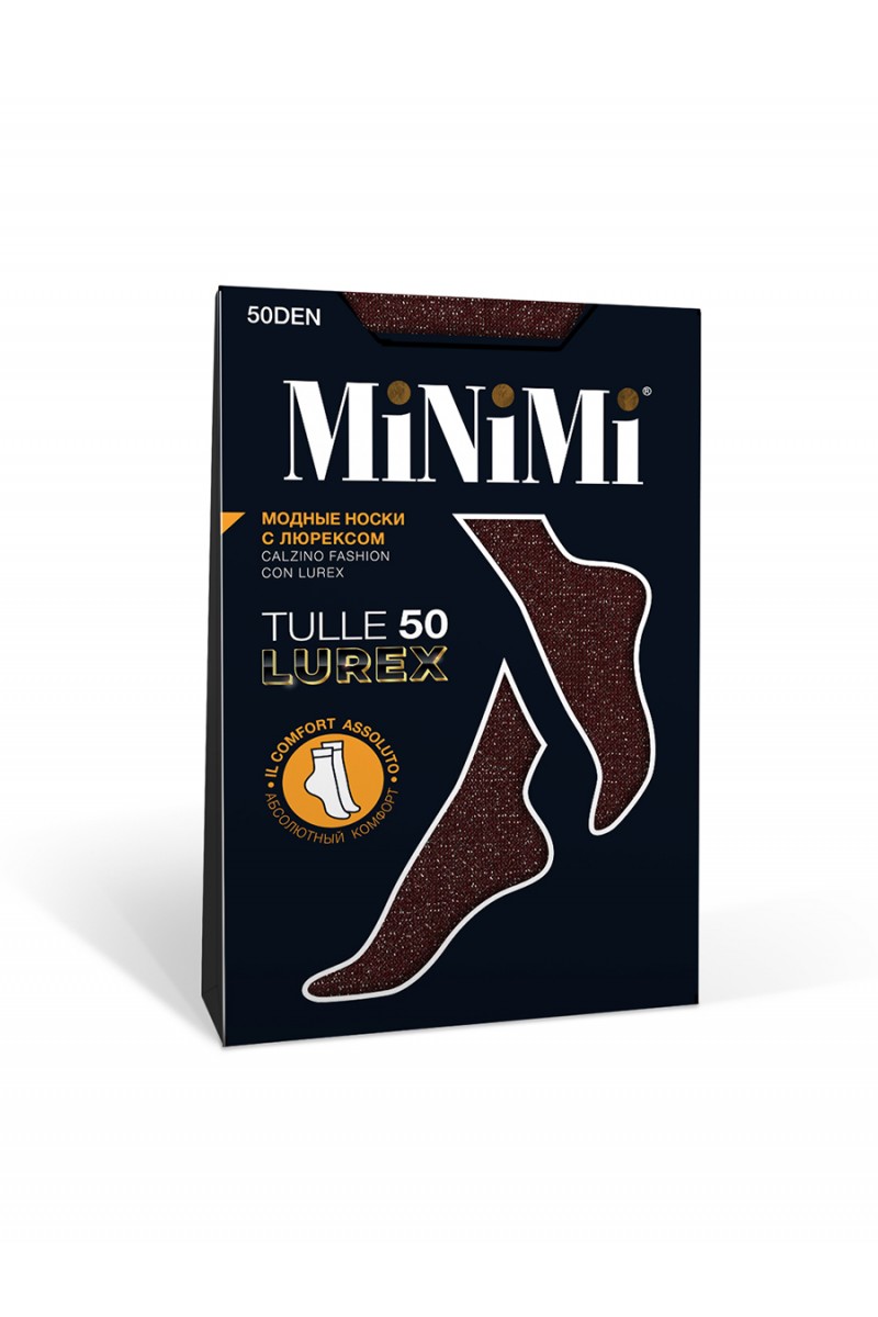 Носки женские Minimi Tulle Lurex 50